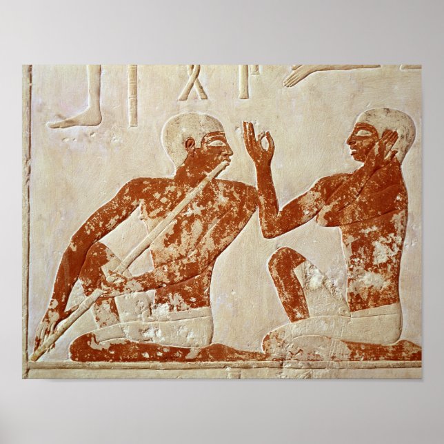 Poster relief peint représentant un joueur de flûte (Devant)