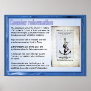Poster Religion, Histoire, Contre-Réforme