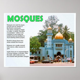 Poster Religion, Islam, Mosquées