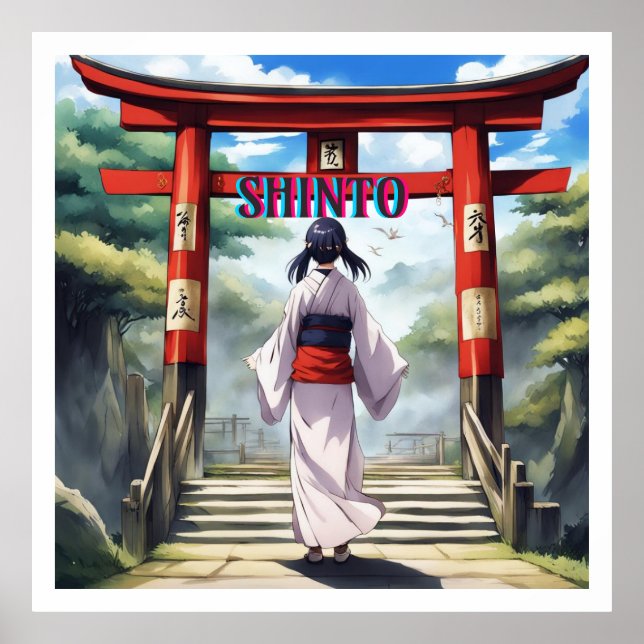 Poster Religion Shinto japonaise (Devant)