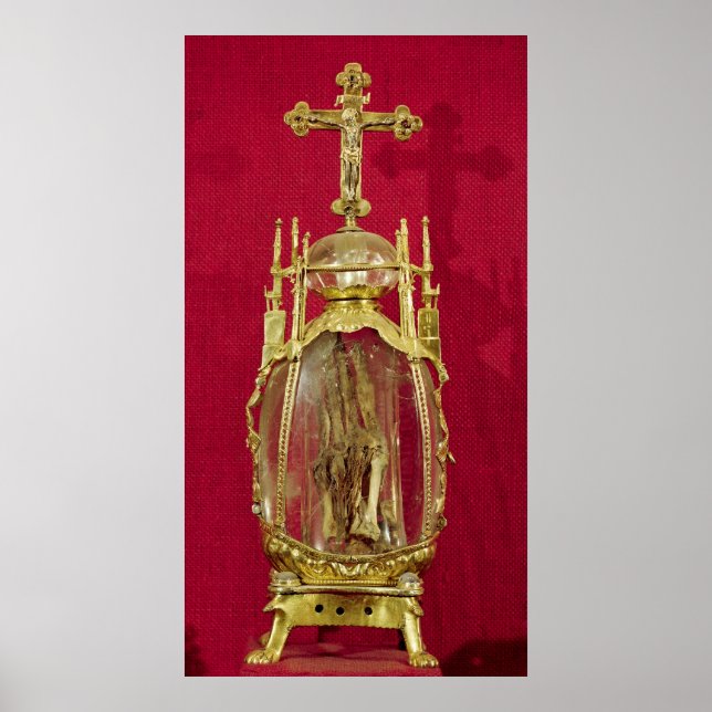 Poster Reliquaire contenant la main de St. Attalia (Devant)