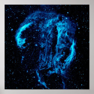 Poster Rémanent de supernova de la nébuleuse de la Boucle