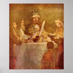 Poster Rembrandt - Batavian conspiracy detail