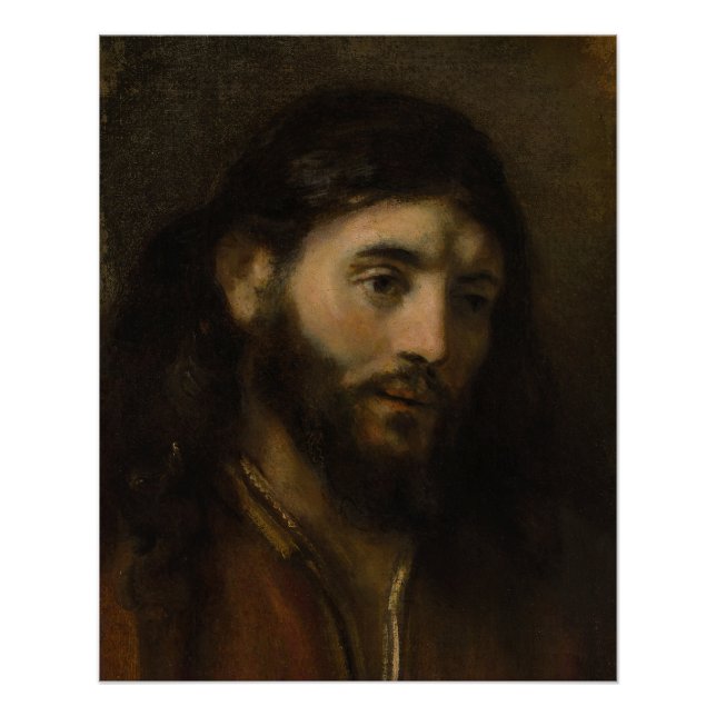 Poster Rembrandt Chef du Christ CC0927 portrait Jésus (Devant)