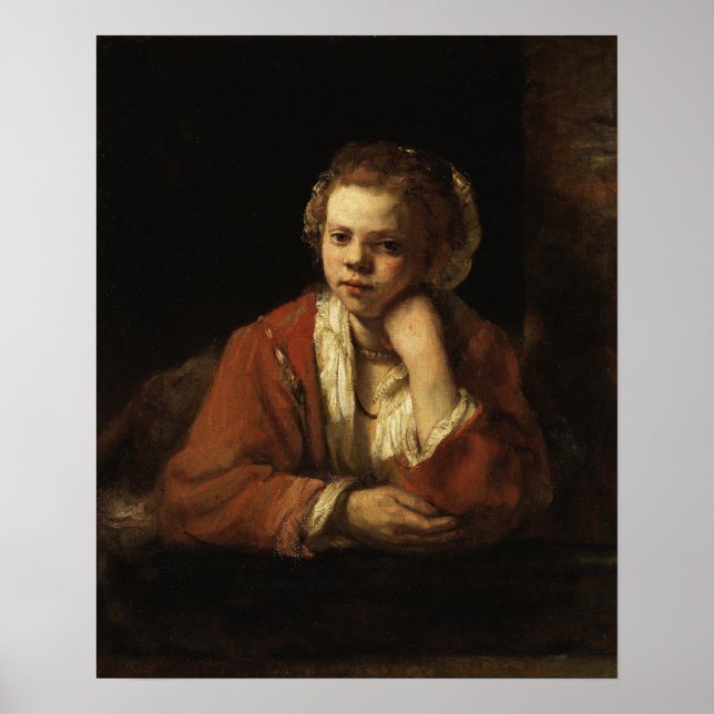 Poster Rembrandt - Cuisine domestique (Devant)
