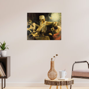 Poster Rembrandt - Fête de Belshazzar,