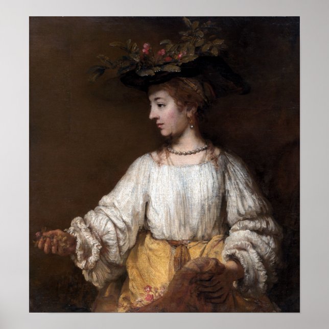 Poster Rembrandt Flora (Devant)