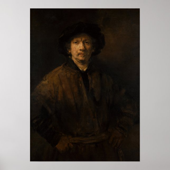 Poster Rembrandt - Grand Autoportrait (Devant)