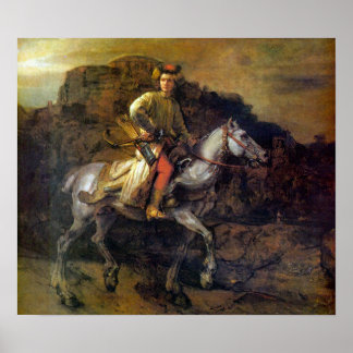 Poster Rembrandt Harmenszoon van Rijn - Le pilote polonai