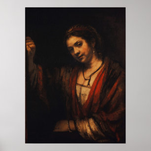 Poster Rembrandt - Hendrickje Stoffels