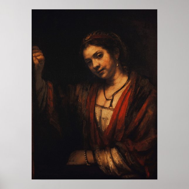 Poster Rembrandt - Hendrickje Stoffels (Devant)