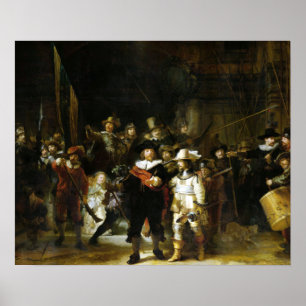 Poster Rembrandt La Nightwatch