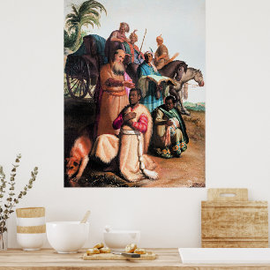 Poster Rembrandt - Le baptême de l'eunuque,