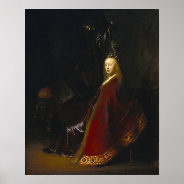 Poster Rembrandt - Minerva (Devant)