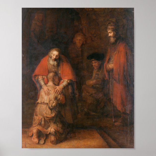 Poster Rembrandt - Retour du fils prodigue (Devant)