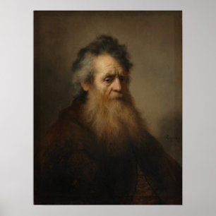 Poster Rembrandt - Vieil homme barbu
