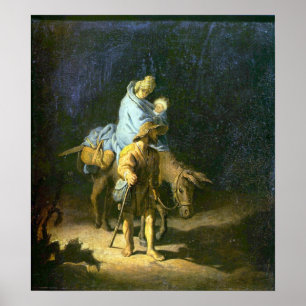 Poster Rembrandt - Vol en Egypte