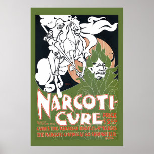 Poster Remède contre la narcotique des années 1890 - Guér