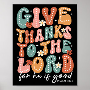 Poster Remercie Le Seigneur Car Il Est Bon Est Un Merci