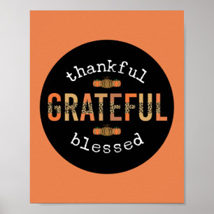 Poster Remerciements à l'Empreinte de léopard amusant Ble