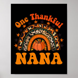 Poster Remerciements Nana Pour Les Femmes Chute Citrouill
