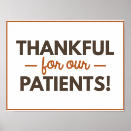 Poster Remerciements pour l'affiche de nos patients
