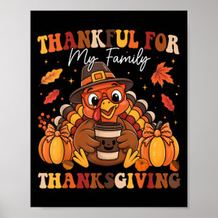 Poster Remerciements Pour Ma Famille Thanksgiving 2025 Tu