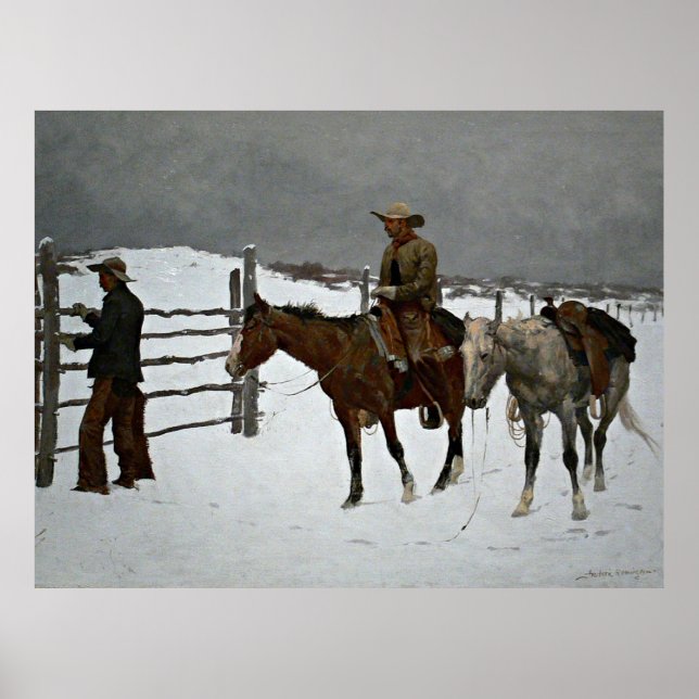Poster Remington - Chute du Cowboy (Devant)