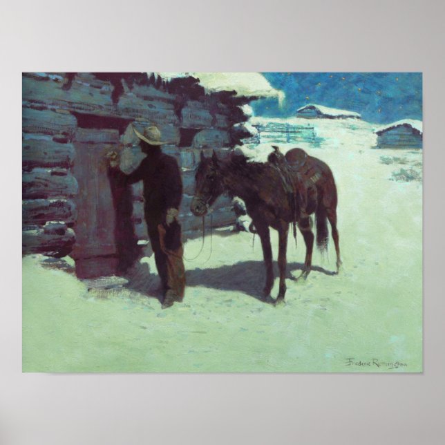 Poster Remington Le Voyageur Belated (Devant)