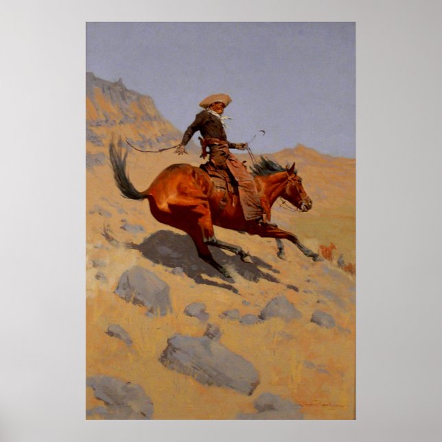 Poster Remington's The Cowboy 1902 (Devant)