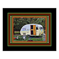 Remorque Camper Vintage Lilac et Jaune