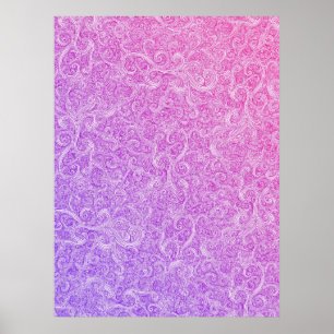 Poster Remous : Pourpre-Rose