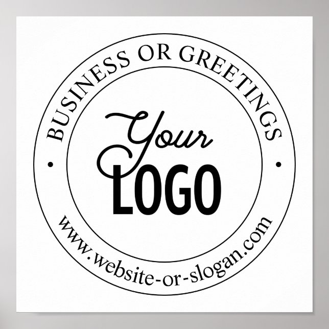 Poster Remplacement et personnalisation faciles du logo | (Devant)