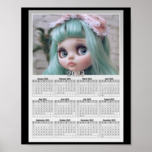 Poster Remplacez la photo par votre calendrier (Devant)