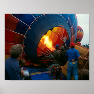 Poster - Remplissage du ballon à air chaud