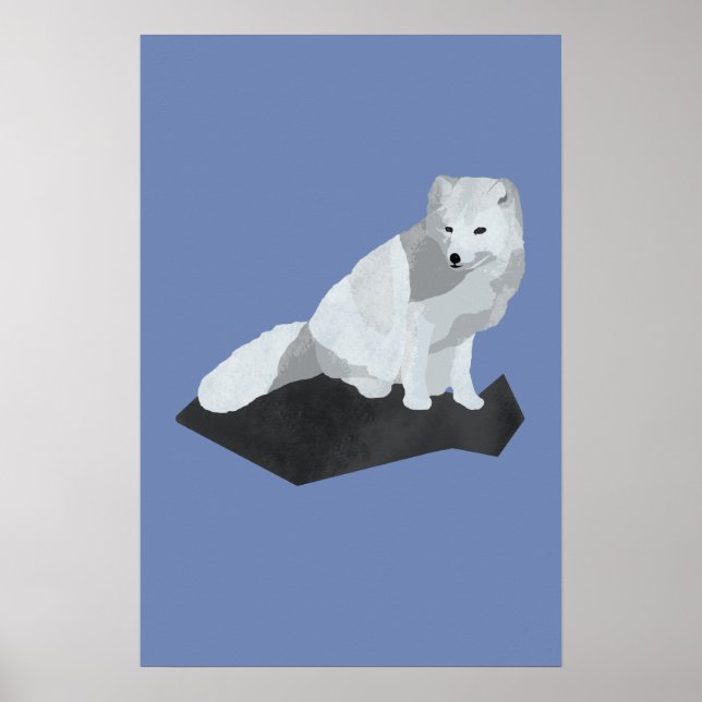 Poster Renard arctique (Devant)