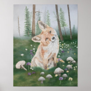 Poster Renard de la forêt