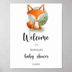 Poster Renard des Bois - Bienvenue