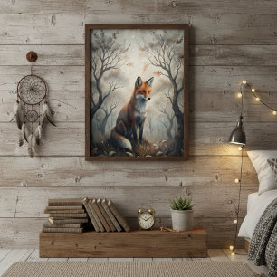 Poster Renard mystique de la forêt
