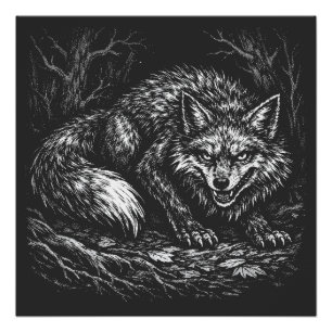 Poster Renard rusé de la forêt — par BurnsInHell