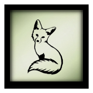 Poster Renard vert
