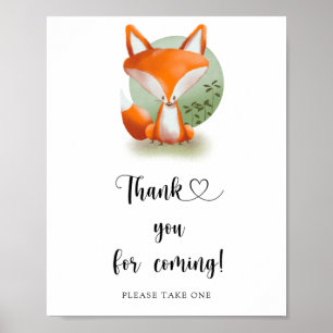 Poster Renardeau \ Merci d'être venu