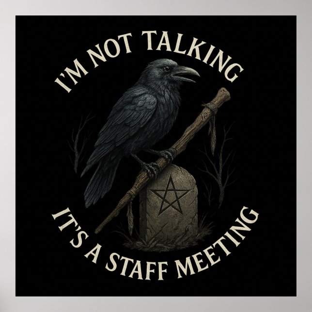 Poster Rencontre du personnel de Raven sans parler d'affi (Devant)