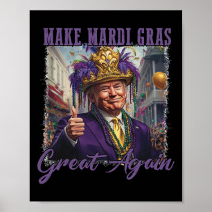Poster Rendez son lustre au Mardi Gras Costume de défilé 
