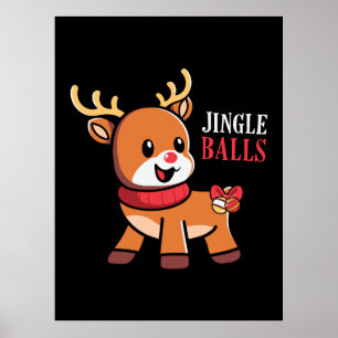 Poster Rendez-vous cadeau de Noël Jingle Balls