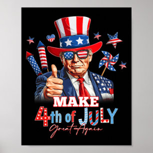 Poster Rendre 4 juillet grand à nouveau Patriotique Firew