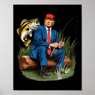 Poster Rendre la pêche super drôle encore par la pêche Hu