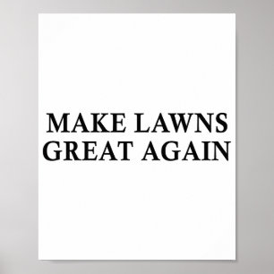 Poster Rendre la pelouse plus grande encore amusante tond