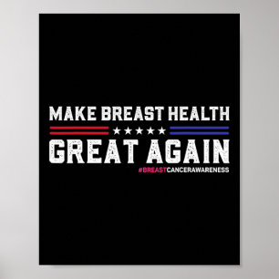 Poster Rendre la santé du sein grande à nouveau amusant c