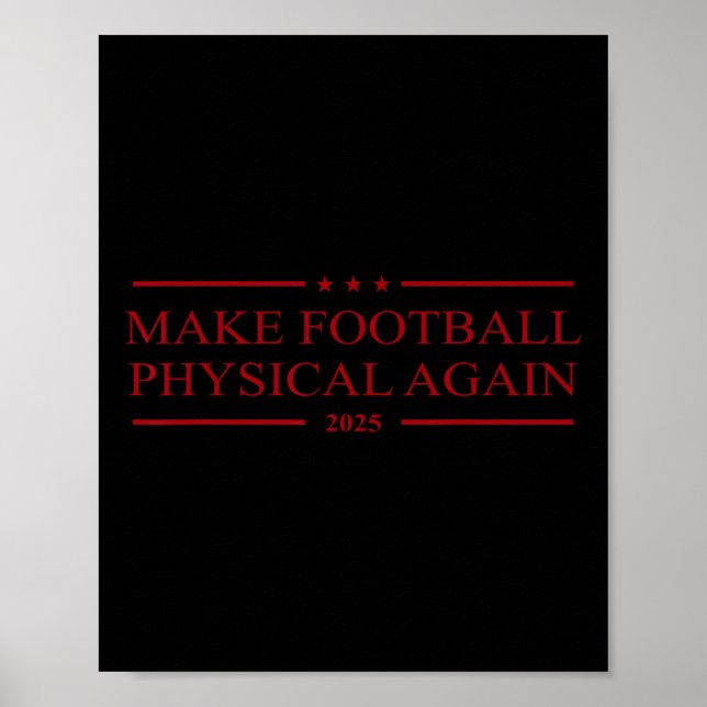 Poster Rendre le football physique 2025 (Devant)